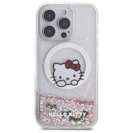 Hello Kitty Liquid Glitter Sweet Kitty Bows MagSafe - Case for iPhone 16 Pro Max (white)