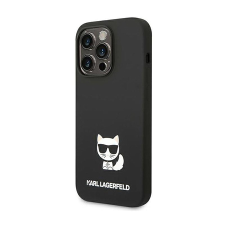 Karl Lagerfeld Choupette Body - pouzdro pro iPhone 14 Pro Max (černé)