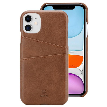 Crong Neat Cover - iPhone 11 Pro Hülle mit Taschen (braun)