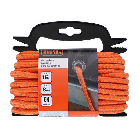 Black&Decker - Transport rope with reflective elements + winder 8mm / 15m