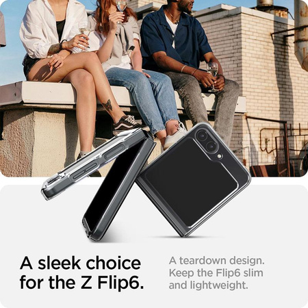 Spigen Airskin - pouzdro pro Samsung Galaxy Z Flip 6 / 7 FE (Crystal Clear)