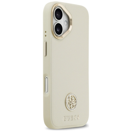 ETUI DO IPHONE 17 do MAGSAFE GUESS ORYGINALNE BEŻOWE ELEGANCKIE MODNE