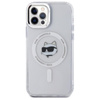 Karl Lagerfeld IML fém Choupette Head MagSafe - iPhone 12 / iPhone 12 Pro tok (fehér)