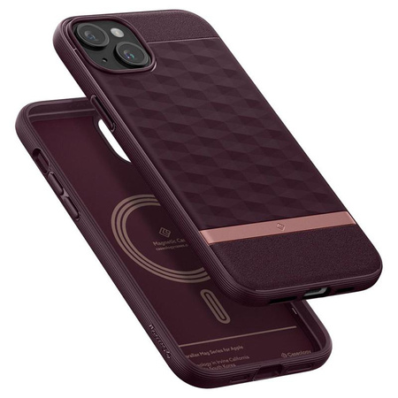 Spigen Caseology Parallax MagSafe - Case for iPhone 15 (Burgundy)