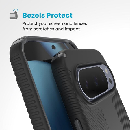 ETUI CZARNE DO GOOGLE PIXEL 10 PRO XL SPECK WYTRZYMAŁE ELEGANCKIE CASE