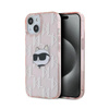 Karl Lagerfeld IML Choupette Kopf & Monogramm - iPhone 13 Hülle (rosa)