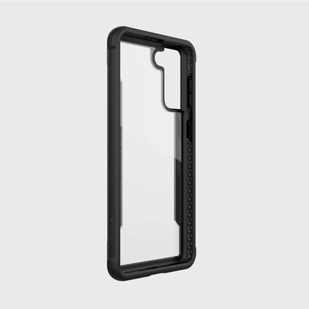 X-Doria Raptic Shield - Samsung Galaxy S21+ alumínium tok (antimikrobiális védelem) (Fekete)