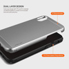Obliq Slim Meta - Coque pour iPhone Xs / X (Argent satiné)