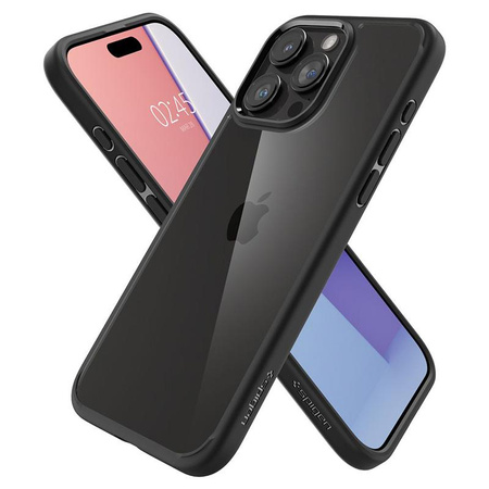 Spigen Ultra Hybrid - Coque pour iPhone 15 Pro Max (Noir mat)