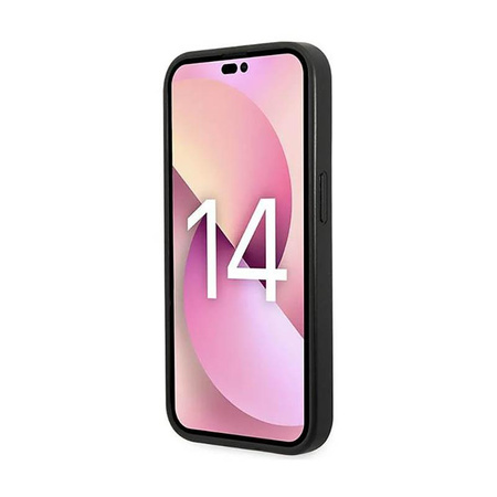 Karl Lagerfeld Glitter Plaque Logo - pouzdro pro iPhone 14 Pro Max (černé)