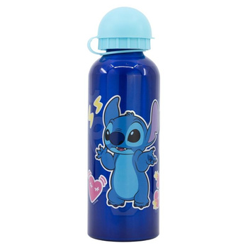 Disney Stitch Palms – Bidon aluminiowy z ustnikiem (530 ml, szczelna zakrętka, licencjonowany)