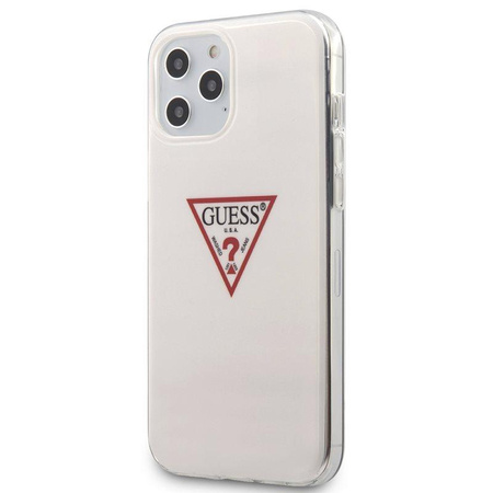 Guess Triangle Logo - iPhone 12 Pro Max Tasche (weiß)