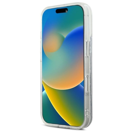 Karl Lagerfeld Liquid Glitter Karl & Choupette Head MagSafe - Case for iPhone 16 Pro Max (transparent)