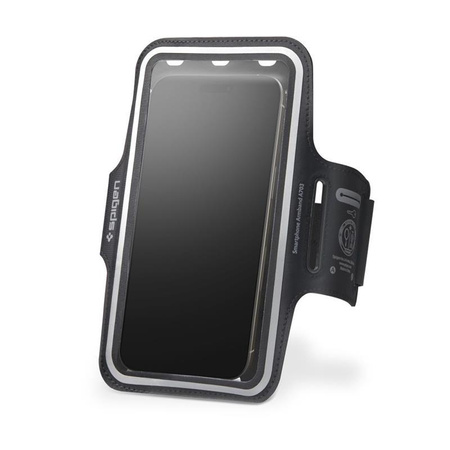 Spigen A703 Dynamic Shield Armband - Etui / brassard de sport pour smartphone jusqu'à 6,9" (noir)