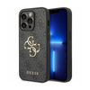 Guess 4G Big Metal Logo - Coque iPhone 15 Pro (gris)
