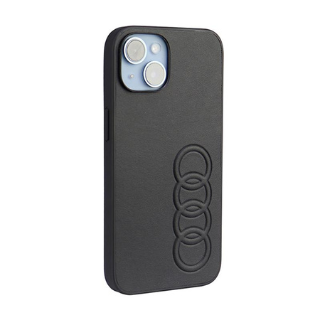 Audi Synthetic Leather - Coque pour iPhone 14 (Noir)