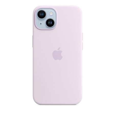 Apple Silicone Case - Silikonowe etui z MagSafe do iPhone 14 (liliowy)