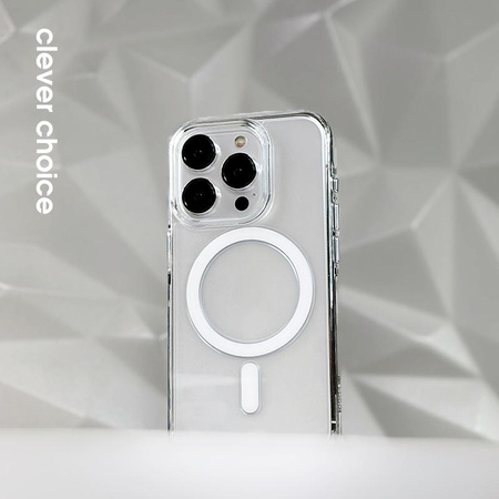 Crong Clear MAG Pro - pouzdro MagSafe pro iPhone 16 Pro (průhledné)