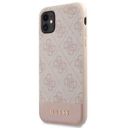 Guess 4G Bottom Stripe Collection - iPhone 11 tok (rózsaszín)