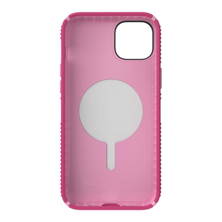 Speck Presidio2 Grip MagSafe - Non-slip iPhone 14 Plus Case (Digitalpink / Blossompink / White)