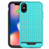 Zizo Star Diamond Hybrid Cover - iPhone X Hülle (Teal/Schwarz)