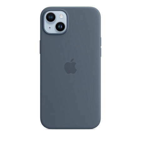 Apple Silikonhülle - Silikonhülle mit MagSafe für iPhone 14 Plus (Storm Blue)