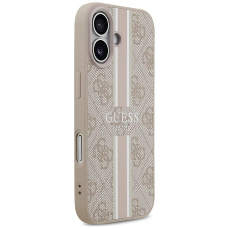 Guess 4G Printed Stripes MagSafe - Pouzdro iPhone 17 (růžové)