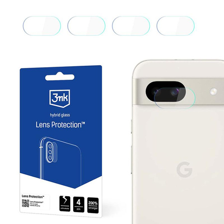 3mk Protection de l'objectif - Verre de l'objectif de la caméra Google Pixel 8A (4 jeux)