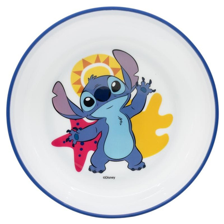 Disney Stitch – Antypoślizgowa miseczka do mikrofalówki (14 cm, bez BPA, licencjonowana)