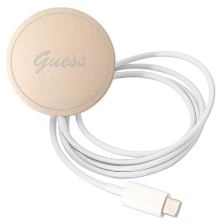 Guess Bundle Pack MagSafe 4G - Pouzdro MagSafe pro iPhone 11 + sada nabíječky (černá/zlatá)