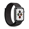 PURO Nylon - Bracelet pour Apple Watch 42/44/45 mm (Noir)