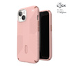 Speck Presidio2 Grip ClickLock & MagSafe - Coque iPhone 15 / iPhone 14 / iPhone 13 (Dahlia Pink/Rose Copper)