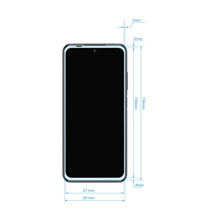 Crong 7D Nano Flexible Glass - Verre hybride 9H incassable pour l'ensemble de l'écran du Xiaomi Redmi Note 10 5G