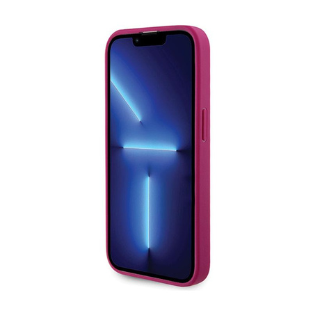 Guess 4G Strass Metal Logo - Coque iPhone 15 Pro (rose)