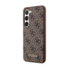 Guess 4G Metal Gold Logo - Etui Samsung Galaxy S24+ (brązowy)