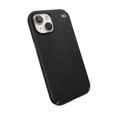 Speck Presidio2 Grip - pouzdro pro iPhone 15 (černé / břidlicově šedé / bílé)