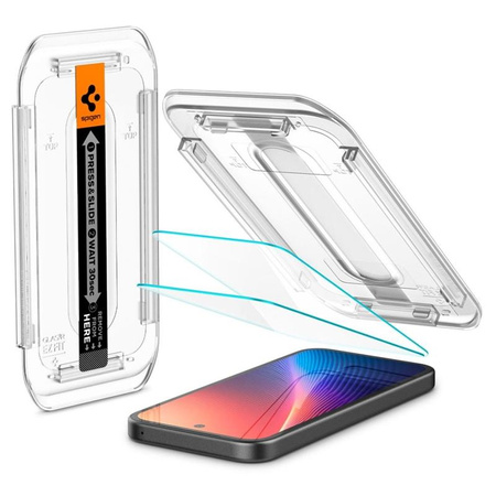 Spigen Glas.TR EZ FIT 2-Pack - Verre trempé pour Google Pixel 9a (2 pièces)
