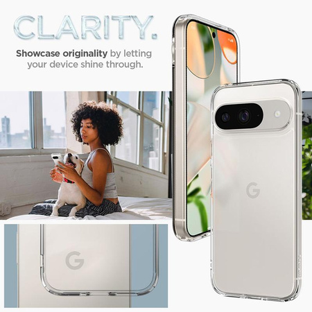 Spigen Ultra Hybrid - Gehäuse für Google Pixel 9 / 9 Pro (Kristallklar)