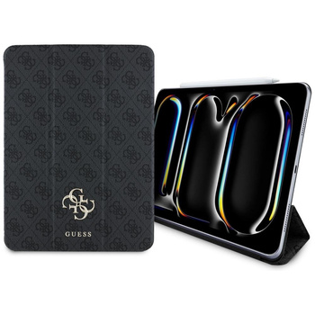 Guess Magnetic 4G Big Logo - Pouzdro iPad Pro 11" M4 (2024) (černý)