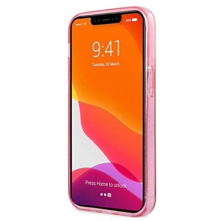 Karl Lagerfeld Karl’s Head Glitter - Etui iPhone 13 (różowy)