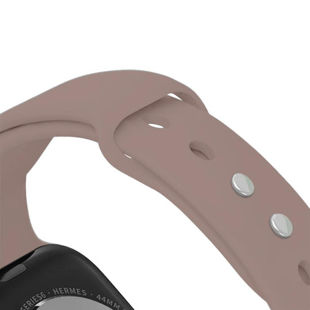 Crong Liquid - Řemínek pro Apple Watch 42/44/45/49 mm (hnědý)