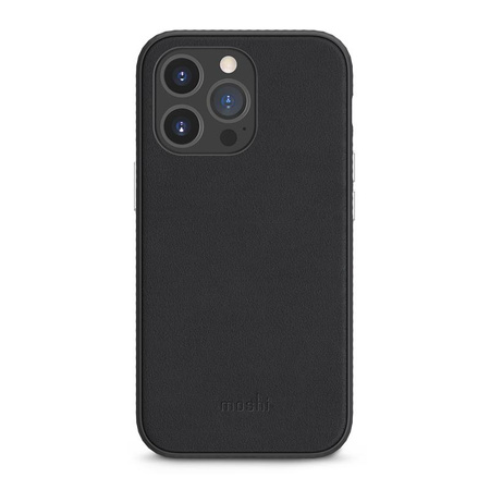 Moshi Overture - 3-in-1-Hülle mit Flip Cover iPhone 13 Pro (antibakterielles NanoShield™) (Jet Black)