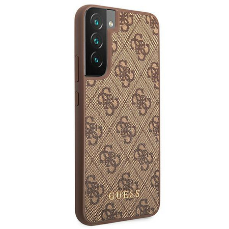 Guess 4G Metal Gold Logo - Etui Samsung Galaxy S22+ (marron)