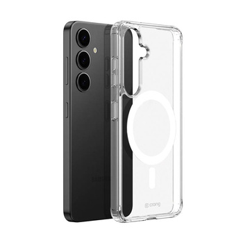 Crong Crystal Shield Magnetic - Samsung Galaxy S25+ MagSafe tok (átlátszó)