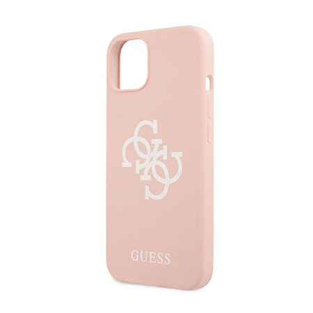 Guess Silikonové pouzdro 4G Big Logo - iPhone 13 mini (růžové)