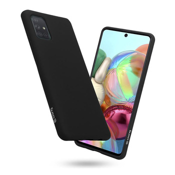 Crong Color Cover - Samsung Galaxy A71 tok (fekete)