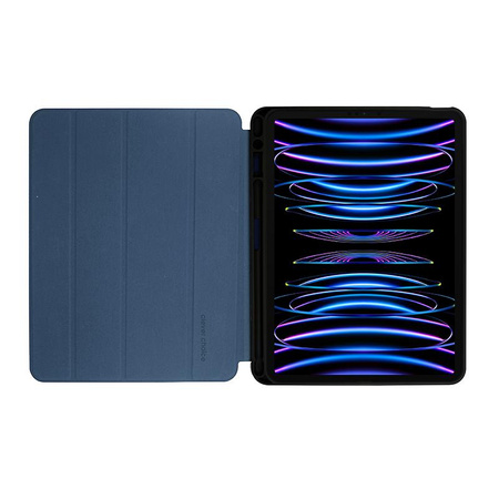 Crong FlexFolio - iPad Air 11" Tasche M3 (2025) / iPad Air 11" M2 (2024) / iPad Air 10.9" (5. - 4. Gen.) / iPad Pro 11" (2022-2021) mit Apple Pencil (blau)