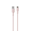 PURO ICON Soft Cable - USB-A to USB-C cable 1.5 m (Dusty Pink)