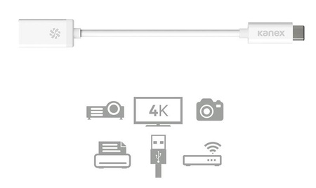 Adaptér Kanex USB-C na USB samici (21 cm)