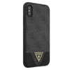 Guess 4G Triangle Collection - Coque pour iPhone Xs / X (gris)
